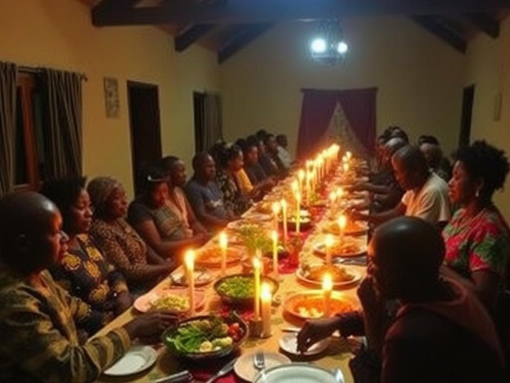 Community dinner gathering